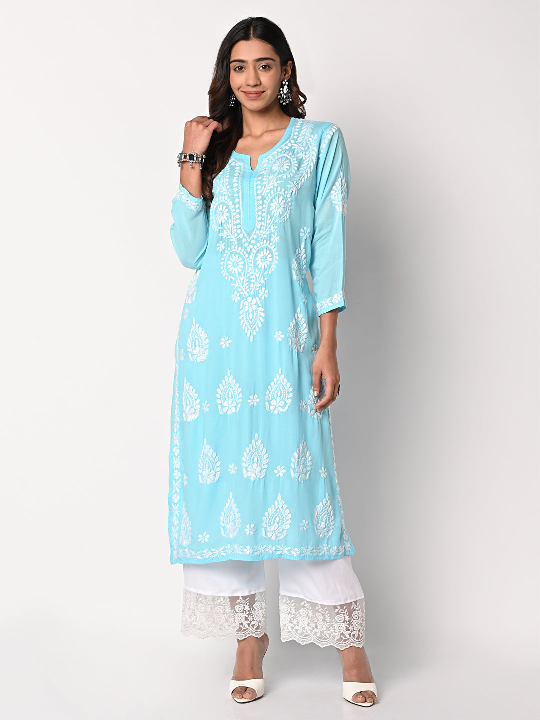 Voonik kurtis with plazo sale