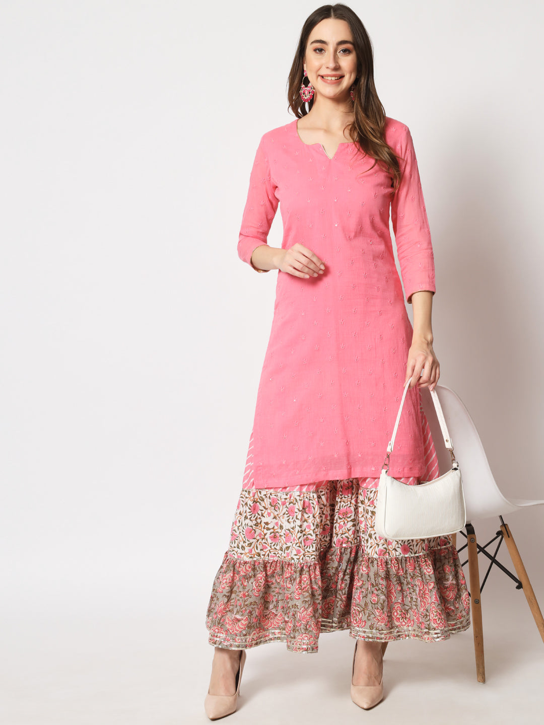 Pink hotsell short kurti