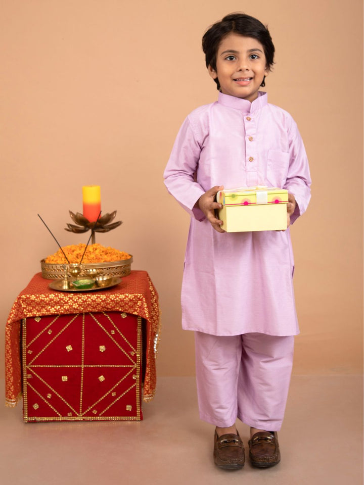 anokherang Boys Kurta Copy of Blush Blue Kurta Pajama for Boys