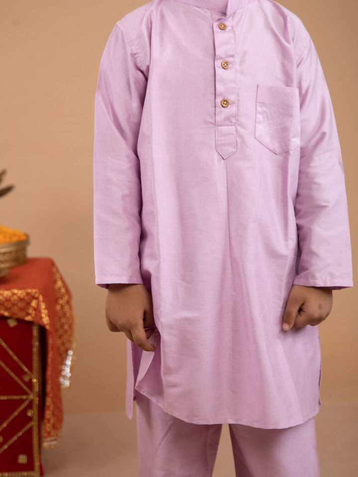 anokherang Boys Kurta Copy of Blush Blue Kurta Pajama for Boys