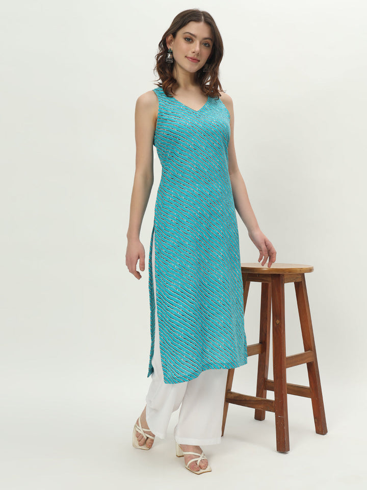 anokherang Combos Blue Breeze Cotton Kurti