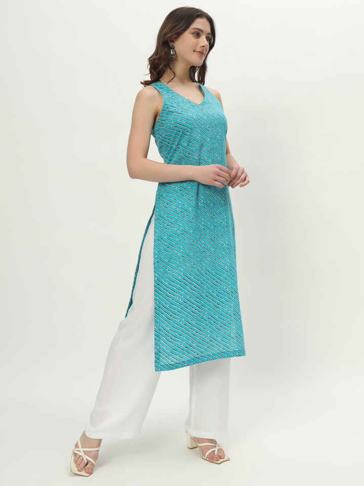 anokherang Combos Blue Breeze Cotton Kurti