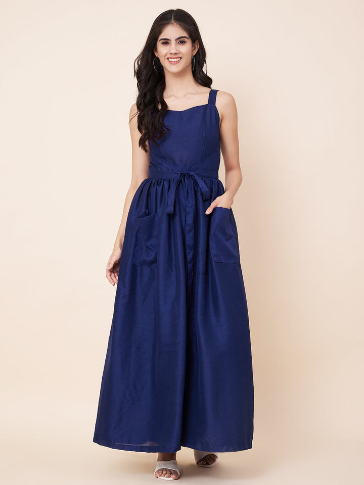 anokherang Combos Boho Blue Bliss Trendy" Wrap-On Dress