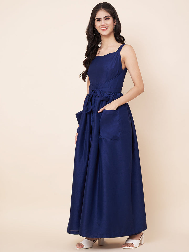 anokherang Combos Boho Blue Bliss Trendy" Wrap-On Dress