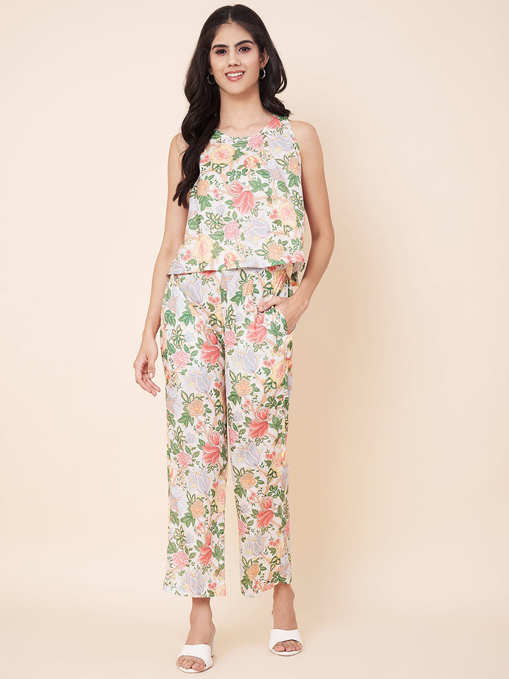 anokherang Combos Eva Floral Co-ord Set