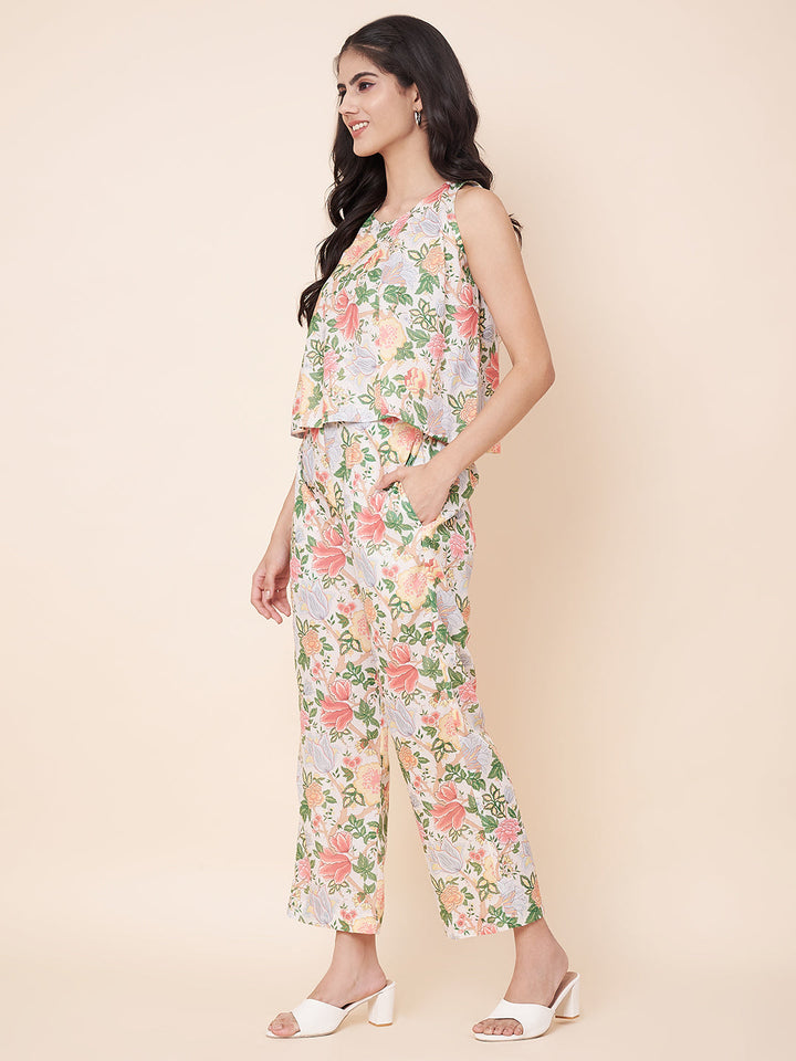 anokherang Combos Eva Floral Co-ord Set