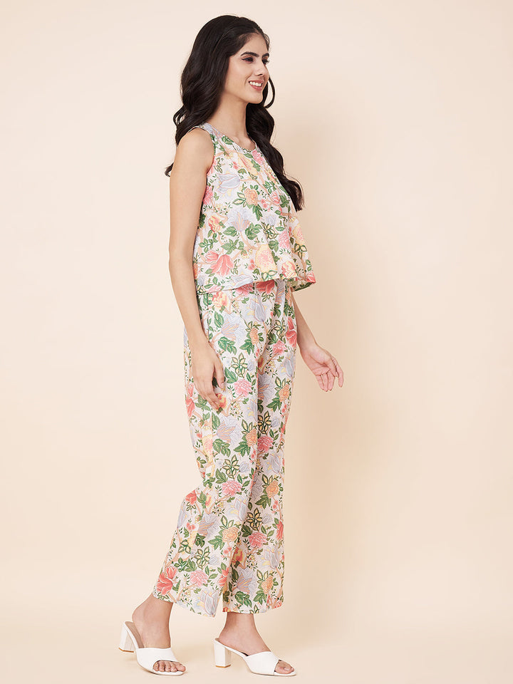 anokherang Combos Eva Floral Co-ord Set