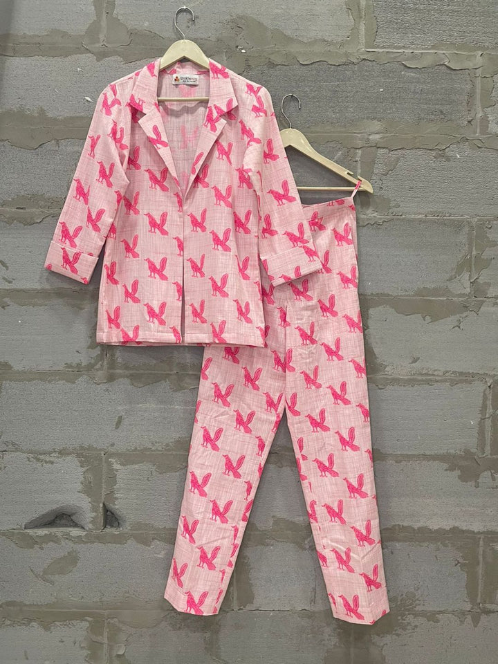 anokherang Combos Free Bird PInk Co-ord set