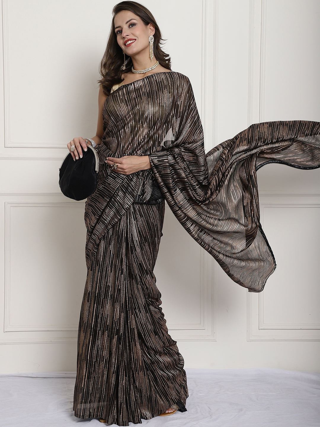 Amezing Party Wear Mono Net Sequence Worked Saree With Beautiful Lace –  Shine Fashion