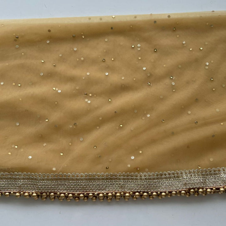 anokherang Dupattas Bridal Gold Net Stone Dupatta