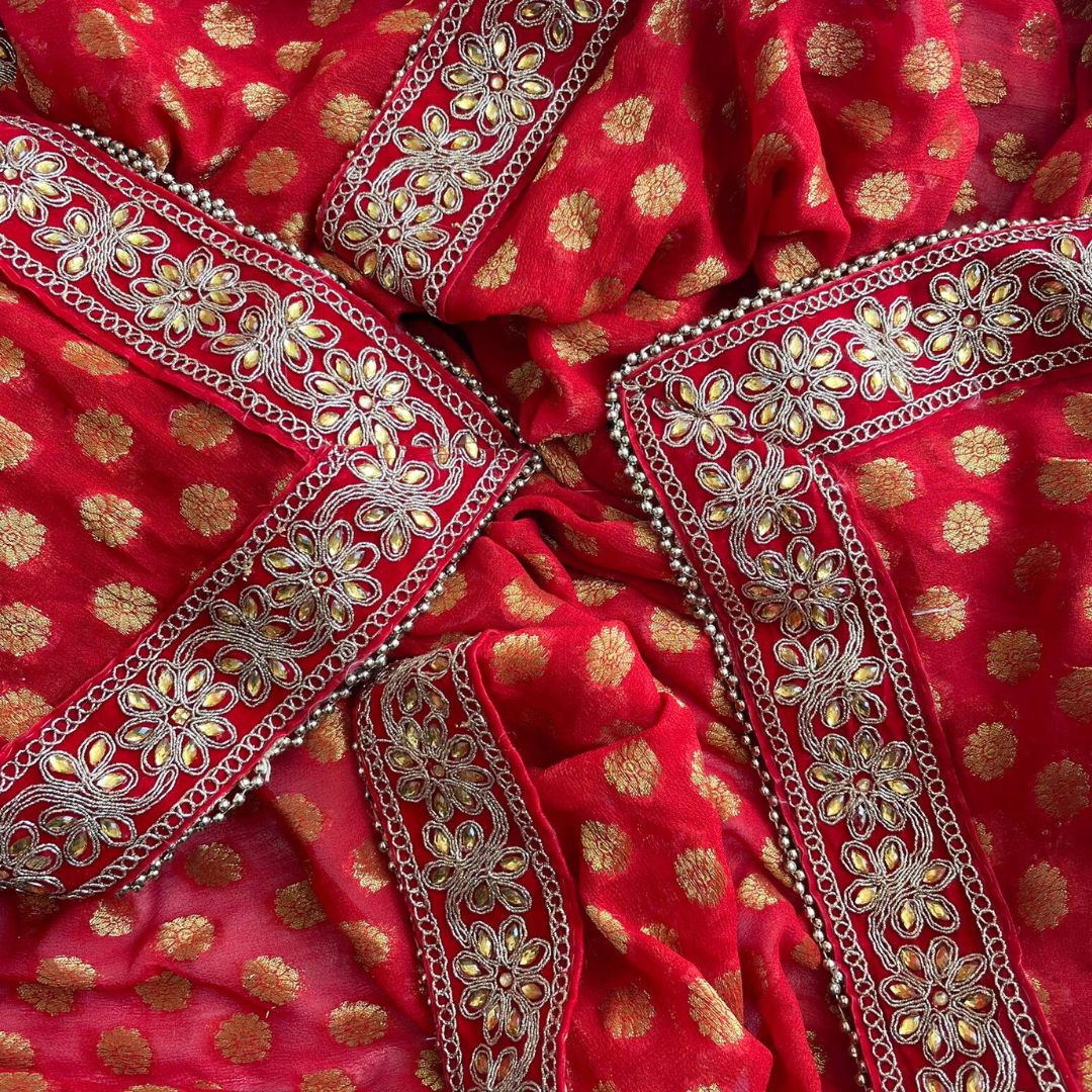 Golden Blouse - Two Tone Back Train Lehenga - Dupatta | Red wedding  dresses, Formal wear dresses, Pakistani wedding outfits