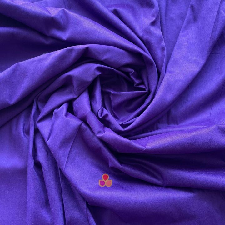 anokherang Dupattas Purple Festive Silk Unstitched Suit with Organza Dupatta