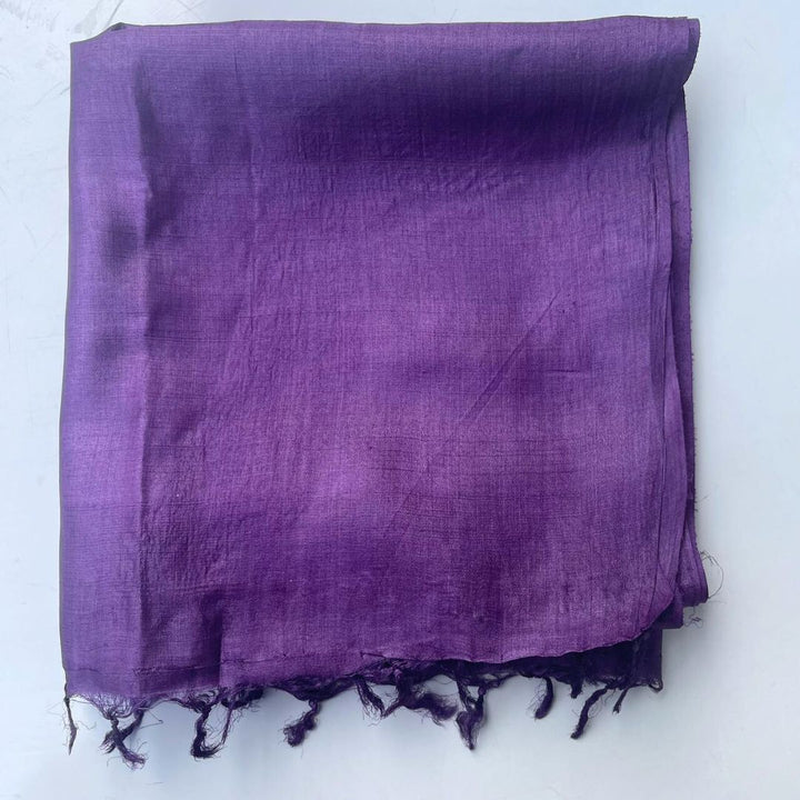 anokherang Dupattas Purple Pure Tussar Silk Dupatta