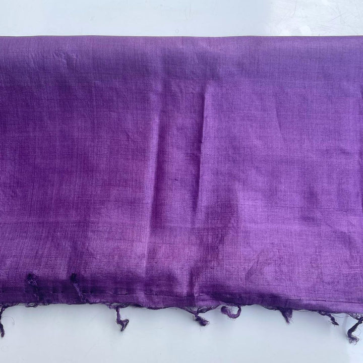 anokherang Dupattas Purple Pure Tussar Silk Dupatta