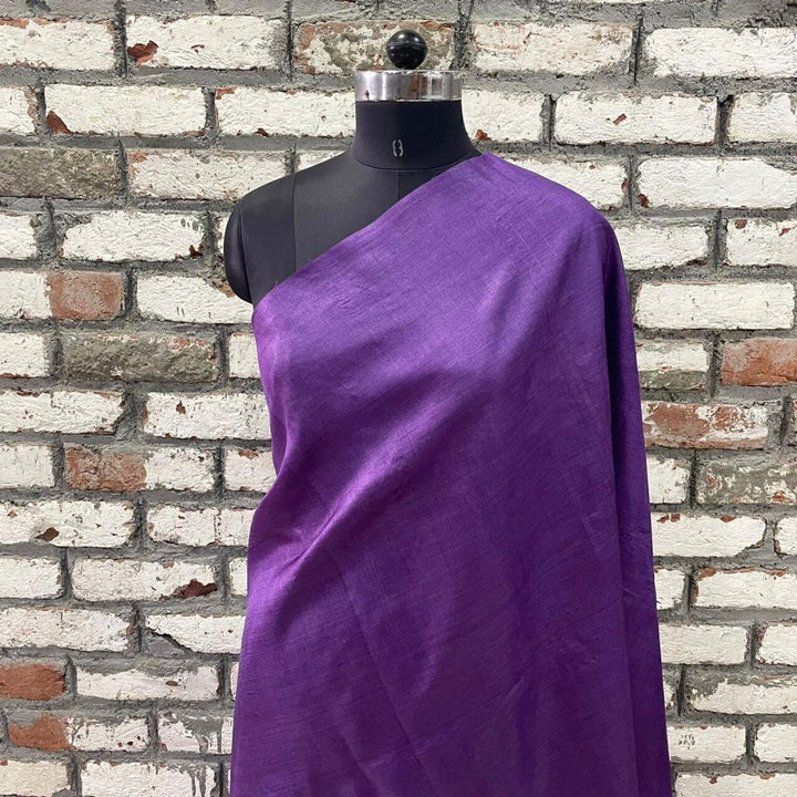 anokherang Dupattas Purple Pure Tussar Silk Dupatta