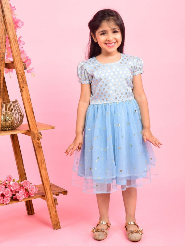 anokherang Kids Suits Copy of Lemony Lemon Net Sequin Dress for Girls