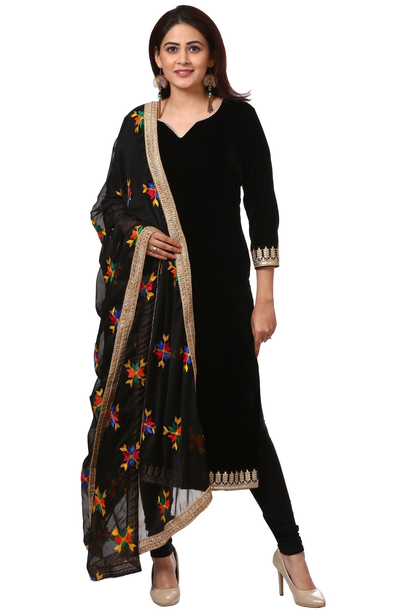 Buy DANEEN Women Embroidered Rayon Straight Sleeveless Kurti ( Black-3XL )  Online at Best Prices in India - JioMart.