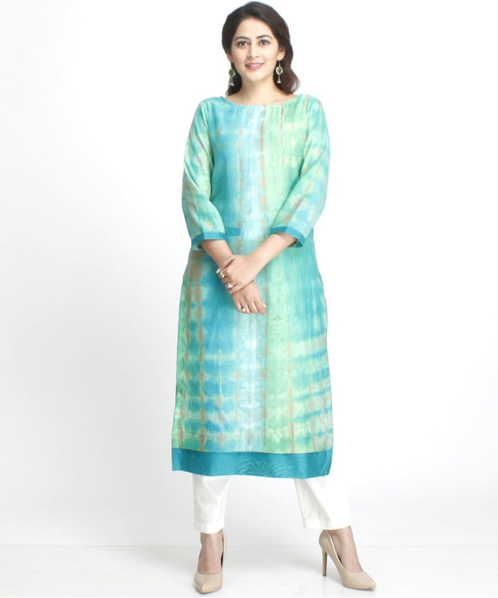 anokherang Combos Haryali Straight Kurti with Pockets and Straight Pants