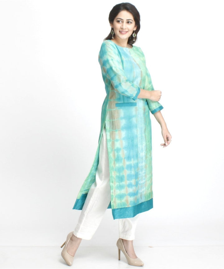 anokherang Combos Haryali Straight Kurti with Pockets and Straight Pants