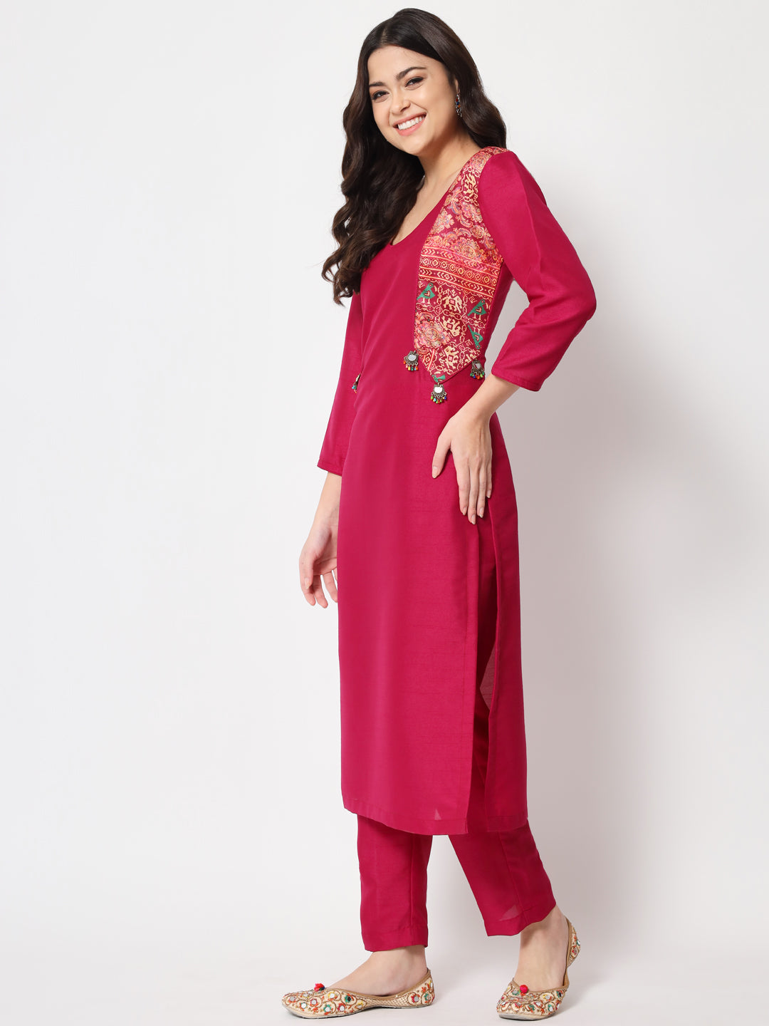 chikankari kurti jacket for women – Ville Fashions