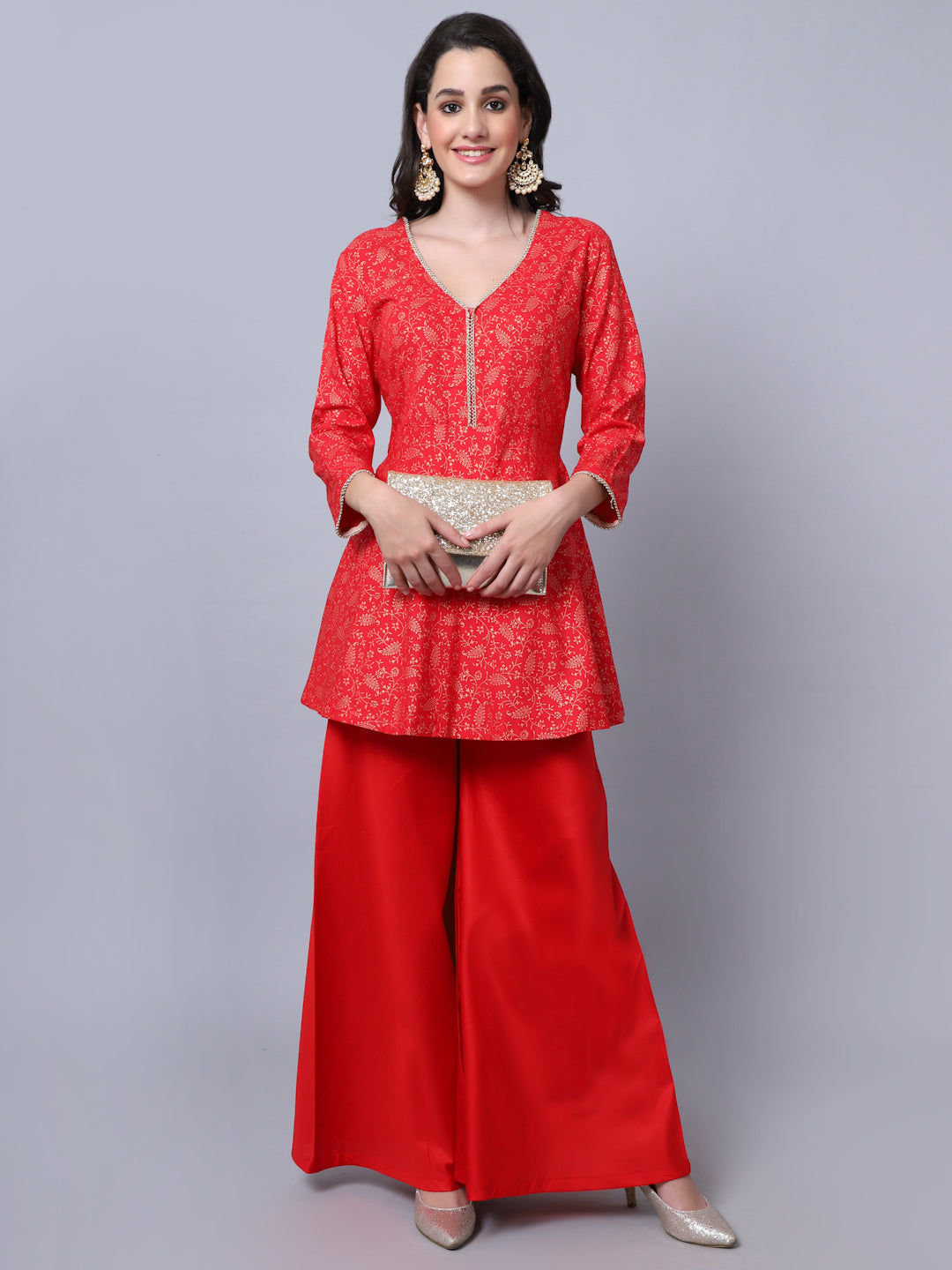 Palazzo and 2025 short kurti