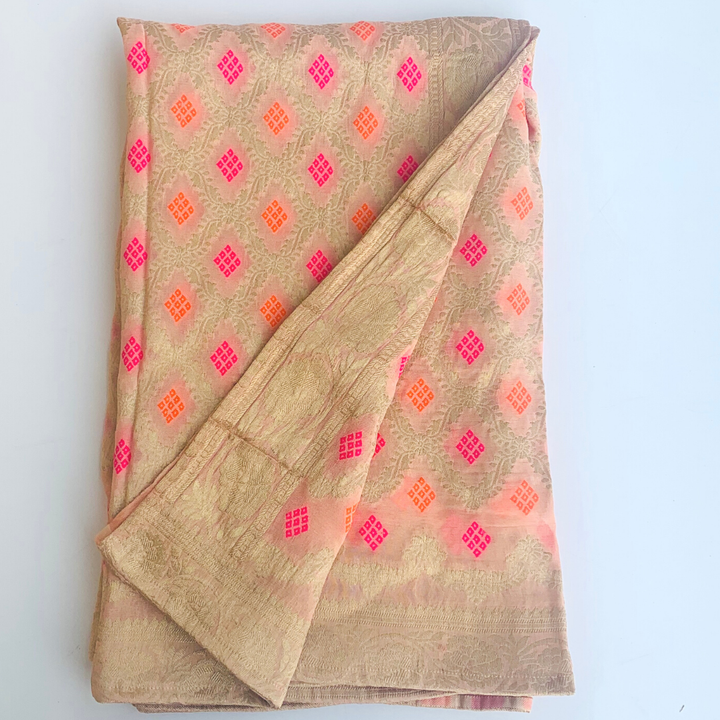 anokherang Dupattas Incredibly Designed Peach Men Stole