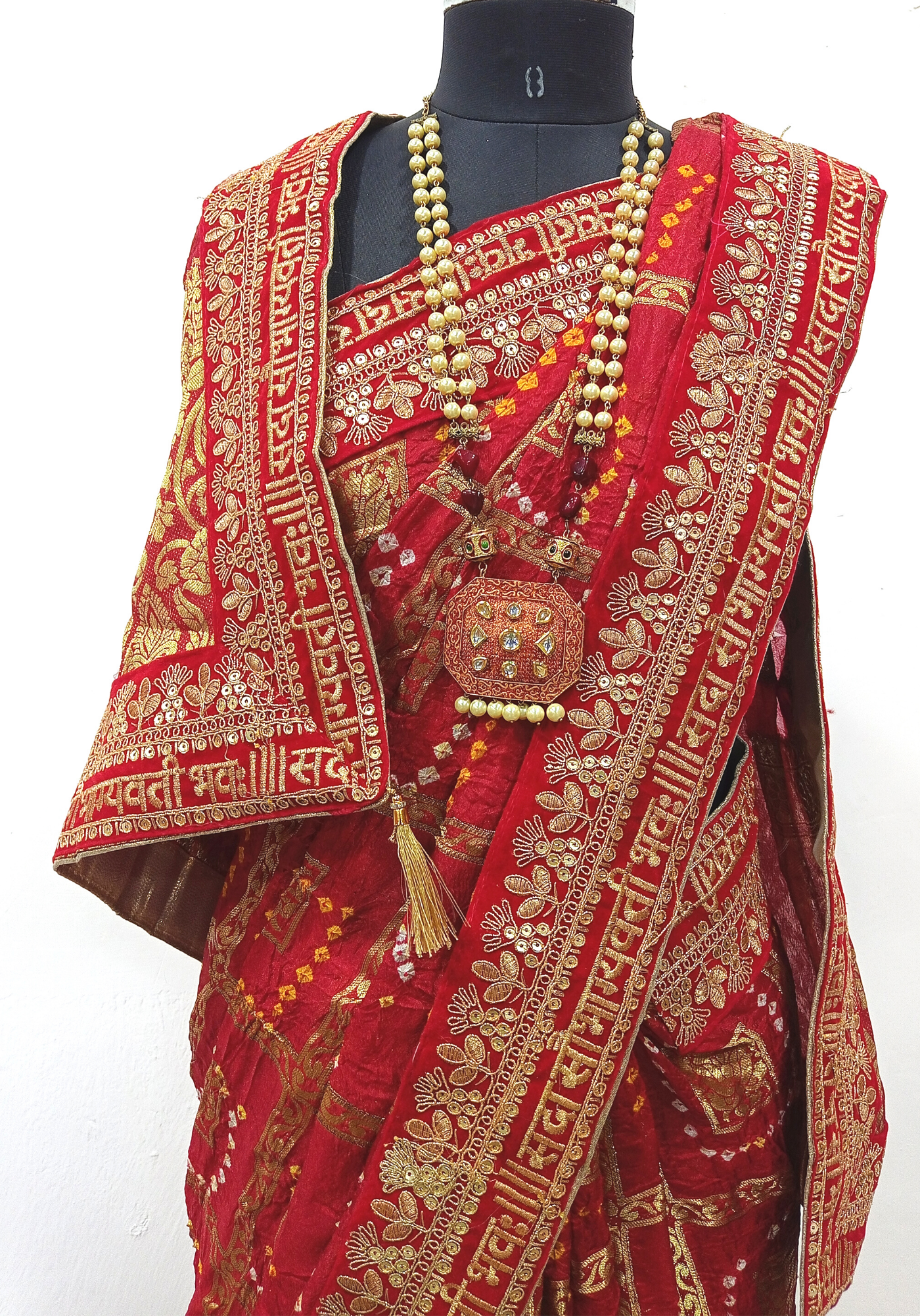 Buy RN Collection Sada Saubhagyavati Bhava Designer Belt Beautiful  Embroidery ( Belt Maroon Moti ) at Amazon.in